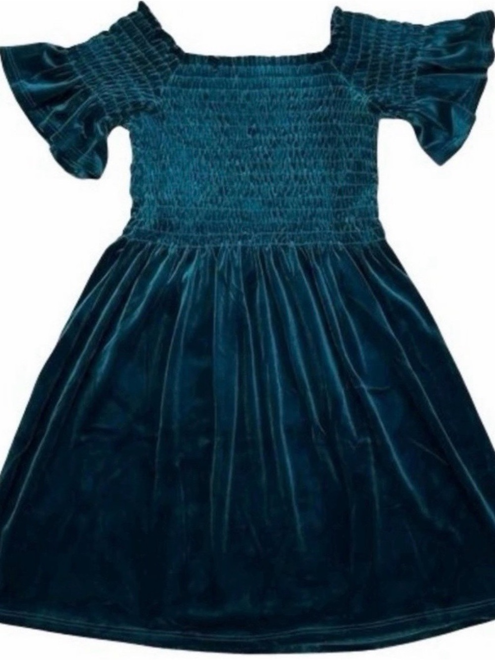 NWT urban outfitters velvet smocked off the shoulder mini dress size medium